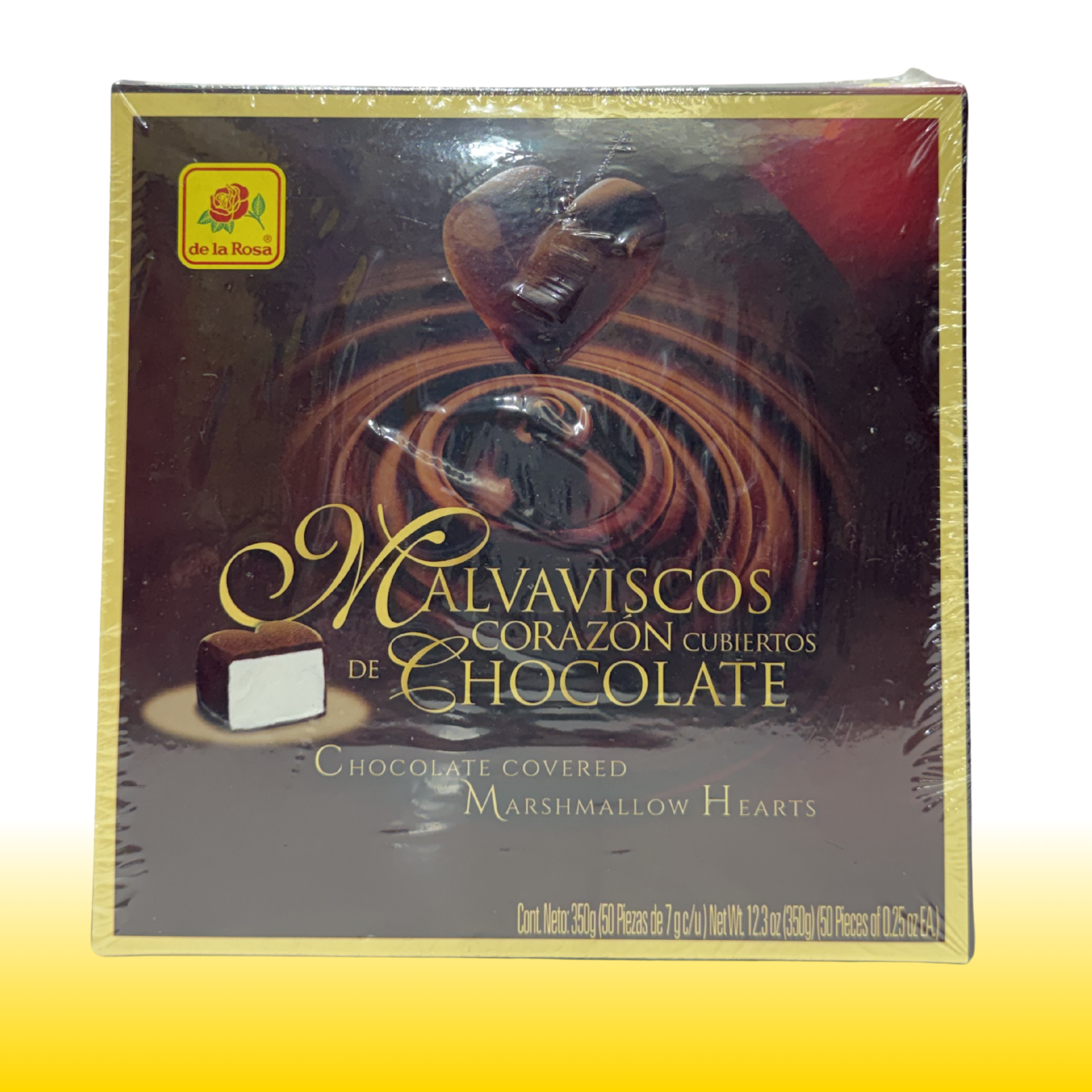 Malvavisco corazon de chocolate